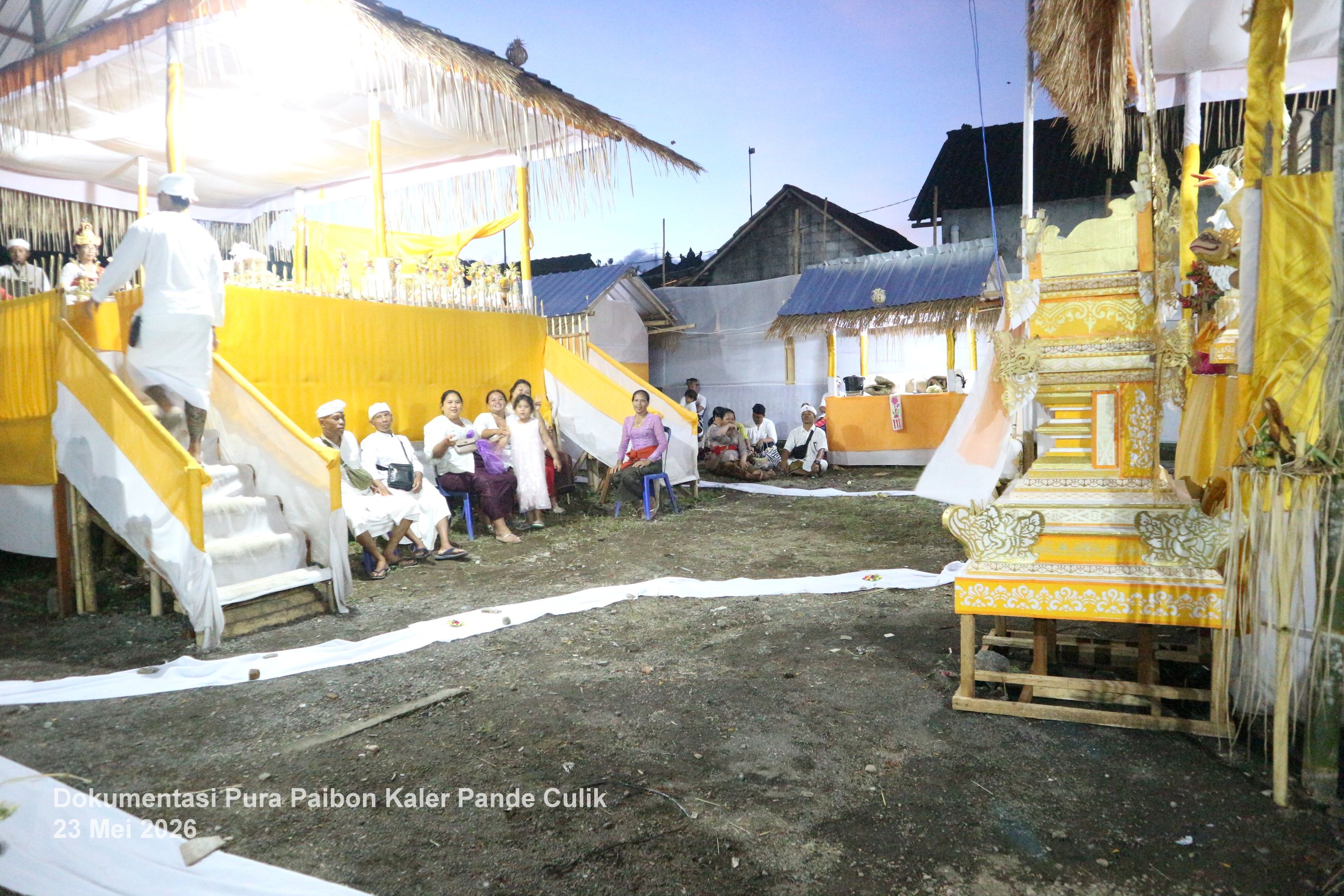 Melaspas Puspa Lingga, Ngajum Sekah
